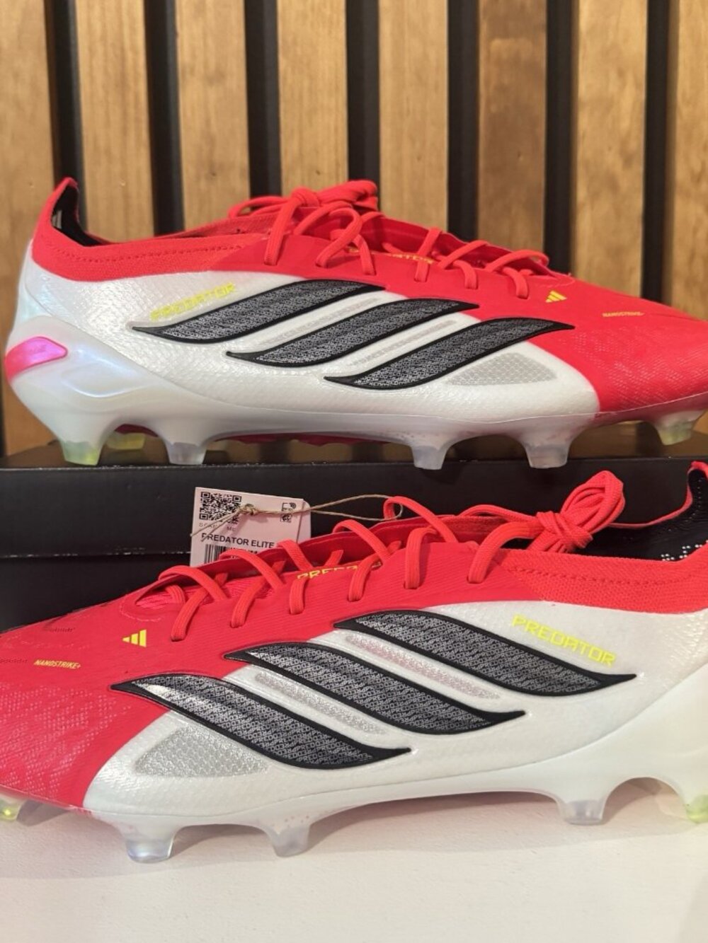 SIZE 11.5 MEN - adidas Predator Elite AG Soccer Cleats JS0419 FG Red White Black